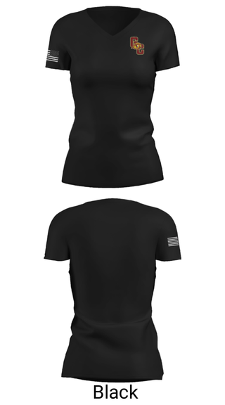 Women's Short Sleeve Vneck Shirt, Garrard County High School Bowling, Bowling, Teamtime, Team time, sublimation, custom sports apparel, team uniforms, spirit wear, spiritwear, sports uniforms, custom shirts, team store, custom team store, fundraiser sports, apparel fundraiser