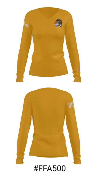 Webster High School Ice Hockey 4814594 Women's Long Sleeve V-neck Shirt - 20