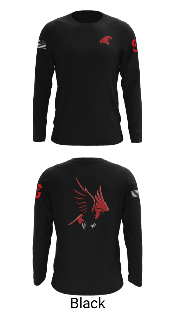 Long Sleeve Performance Shirt, Saranac Youth Wrestling Club - Redhawks, Wrestling, Teamtime, Team time, sublimation, custom sports apparel, team uniforms, spirit wear, spiritwear, sports uniforms, custom shirts, team store, custom team store, fundraiser sports, apparel fundraiser