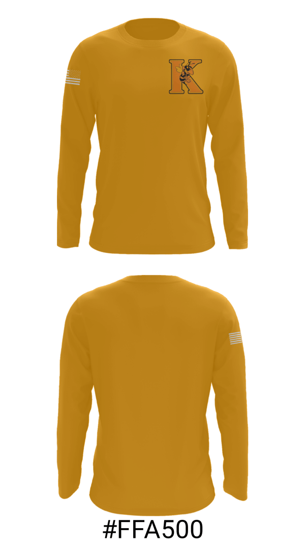 Long Sleeve Performance Shirt, Kemp High School Basketball, Women's Basketball, Teamtime, Team time, sublimation, custom sports apparel, team uniforms, spirit wear, spiritwear, sports uniforms, custom shirts, team store, custom team store, fundraiser sports, apparel fundraiser