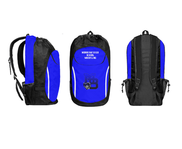 Gear Bag, Morro Bay High School Wrestling, Wrestling, Teamtime, Team time, sublimation, custom sports apparel, team uniforms, spirit wear, spiritwear, sports uniforms, custom shirts, team store, custom team store, fundraiser sports, apparel fundraiser