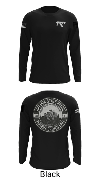 Violent Crimes Unit 81927816 Long Sleeve Performance Shirt - 19