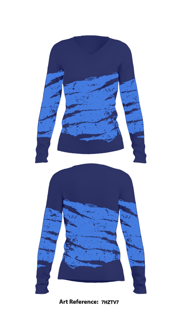 Women's Long Sleeve Vneck Shirt, Eagle View Elementary School, Spirit Store, Teamtime, Team time, sublimation, custom sports apparel, team uniforms, spirit wear, spiritwear, sports uniforms, custom shirts, team store, custom team store, fundraiser sports, apparel fundraiser