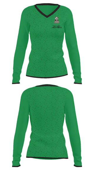 Women's Long Sleeve Vneck Shirt, Ugly Laugh Entertainment, , Teamtime, Team time, sublimation, custom sports apparel, team uniforms, spirit wear, spiritwear, sports uniforms, custom shirts, team store, custom team store, fundraiser sports, apparel fundraiser