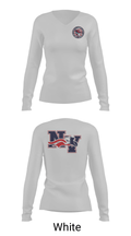 North Vermilion Middle School Basketball 3643335 Women's Long Sleeve V-neck Shirt - 6