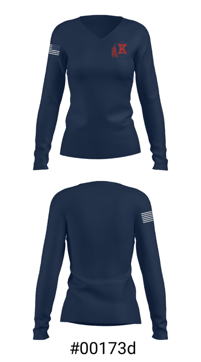 Roy C Ketcham High School 39033749 Women's Long Sleeve V-neck Shirt - 20