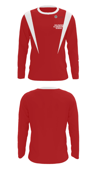 Long Sleeve Performance Shirt, Wildwood Elementary School, Spirit Store, Teamtime, Team time, sublimation, custom sports apparel, team uniforms, spirit wear, spiritwear, sports uniforms, custom shirts, team store, custom team store, fundraiser sports, apparel fundraiser