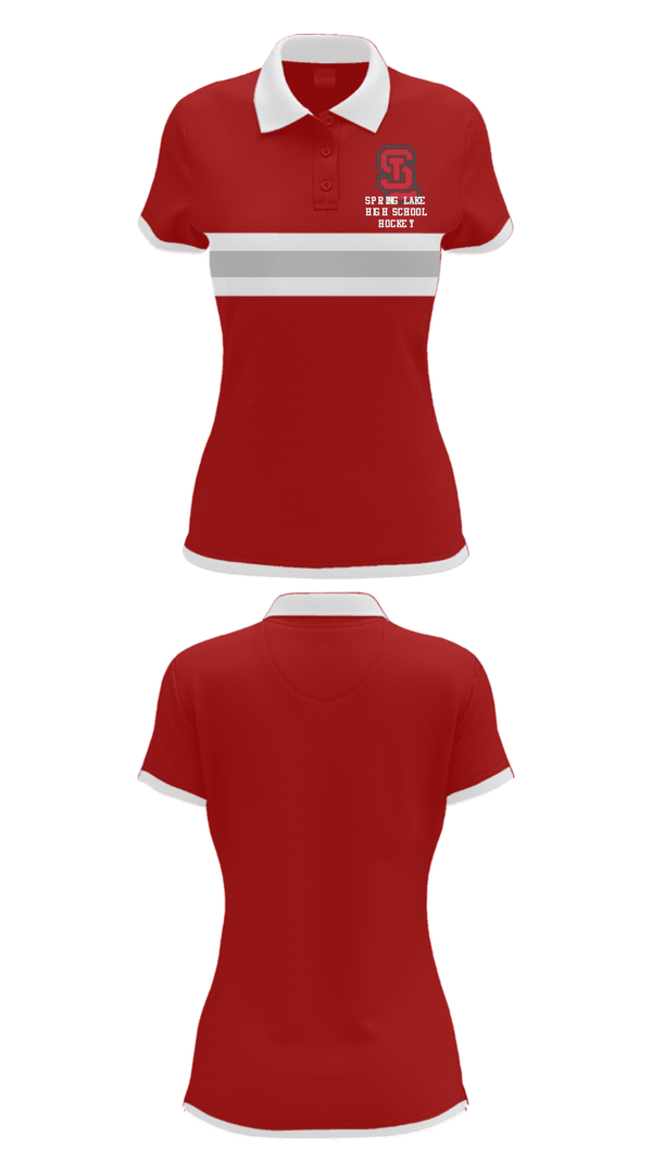 Short Sleeve Performance Polo, Spring Lake High School Hockey, Ice Hockey, Teamtime, Team time, sublimation, custom sports apparel, team uniforms, spirit wear, spiritwear, sports uniforms, custom shirts, team store, custom team store, fundraiser sports, apparel fundraiser