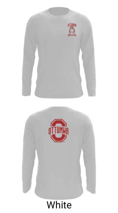 Ottumwa High School Wrestling 51404421 Long Sleeve Performance Shirt - 4
