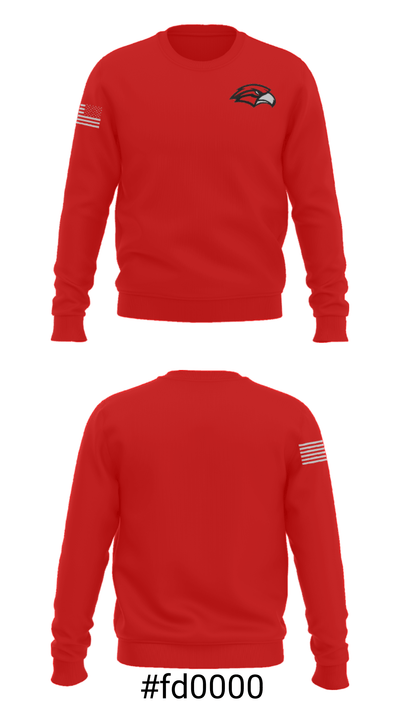Frontier Senior High School Wrestling 68856248 Crew Neck Sweatshirt - 16