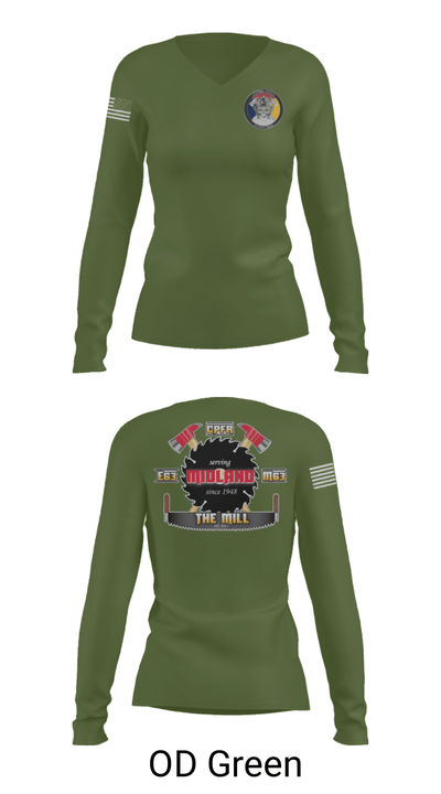 Hazmat 63 C 49225610 Women's Long Sleeve V-neck Shirt - 31