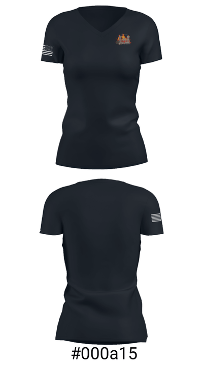 3rd Platoon 81914582 Women's Short Sleeve V-neck Shirt - 4