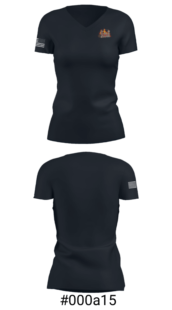 Women's Short Sleeve Vneck Shirt, 3rd Platoon, Army, Teamtime, Team time, sublimation, custom sports apparel, team uniforms, spirit wear, spiritwear, sports uniforms, custom shirts, team store, custom team store, fundraiser sports, apparel fundraiser
