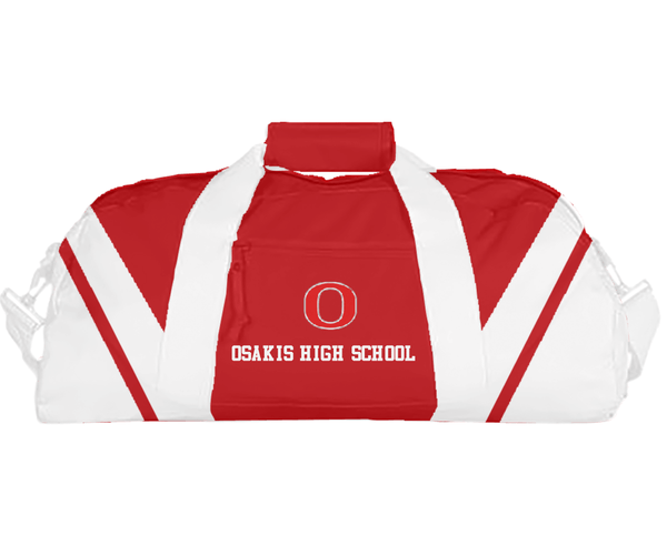 Duffle Bag, Osakis High School, Spirit Store, Teamtime, Team time, sublimation, custom sports apparel, team uniforms, spirit wear, spiritwear, sports uniforms, custom shirts, team store, custom team store, fundraiser sports, apparel fundraiser