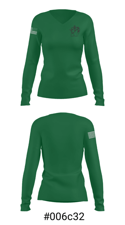 Nordonia High School Gymnastics 46935938 Women's Long Sleeve V-neck Shirt - 20