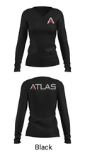 ATLAS 52779746 Women's Long Sleeve V-neck Shirt - 23