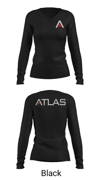 Women's Long Sleeve Vneck Shirt, , Army, Teamtime, Team time, sublimation, custom sports apparel, team uniforms, spirit wear, spiritwear, sports uniforms, custom shirts, team store, custom team store, fundraiser sports, apparel fundraiser