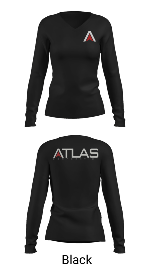 Women's Long Sleeve Vneck Shirt, , Army, Teamtime, Team time, sublimation, custom sports apparel, team uniforms, spirit wear, spiritwear, sports uniforms, custom shirts, team store, custom team store, fundraiser sports, apparel fundraiser