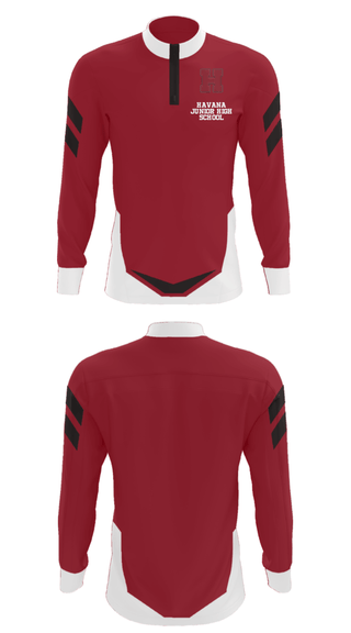 Quarter Zip Jacket, Havana Junior High School, Spirit Store, Teamtime, Team time, sublimation, custom sports apparel, team uniforms, spirit wear, spiritwear, sports uniforms, custom shirts, team store, custom team store, fundraiser sports, apparel fundraiser