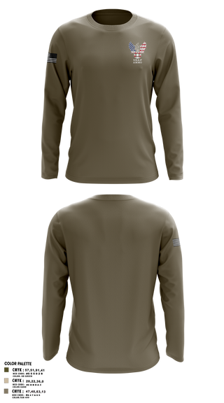 Long Sleeve Performance Shirt, , Air Force, Teamtime, Team time, sublimation, custom sports apparel, team uniforms, spirit wear, spiritwear, sports uniforms, custom shirts, team store, custom team store, fundraiser sports, apparel fundraiser