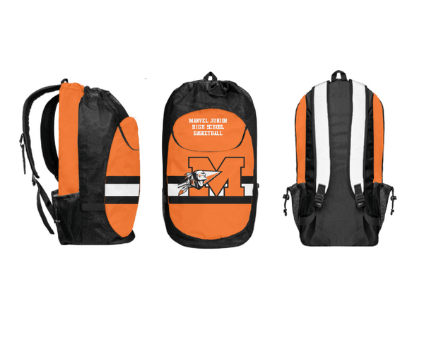 Gear Bag, Manvel Junior High School Basketball, Women's Basketball, Teamtime, Team time, sublimation, custom sports apparel, team uniforms, spirit wear, spiritwear, sports uniforms, custom shirts, team store, custom team store, fundraiser sports, apparel fundraiser