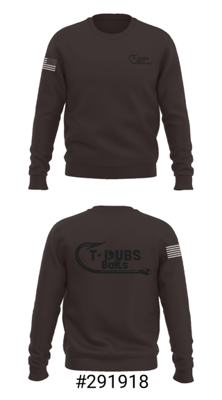 Crew Neck Sweatshirt, TDubs Baits, , Teamtime, Team time, sublimation, custom sports apparel, team uniforms, spirit wear, spiritwear, sports uniforms, custom shirts, team store, custom team store, fundraiser sports, apparel fundraiser