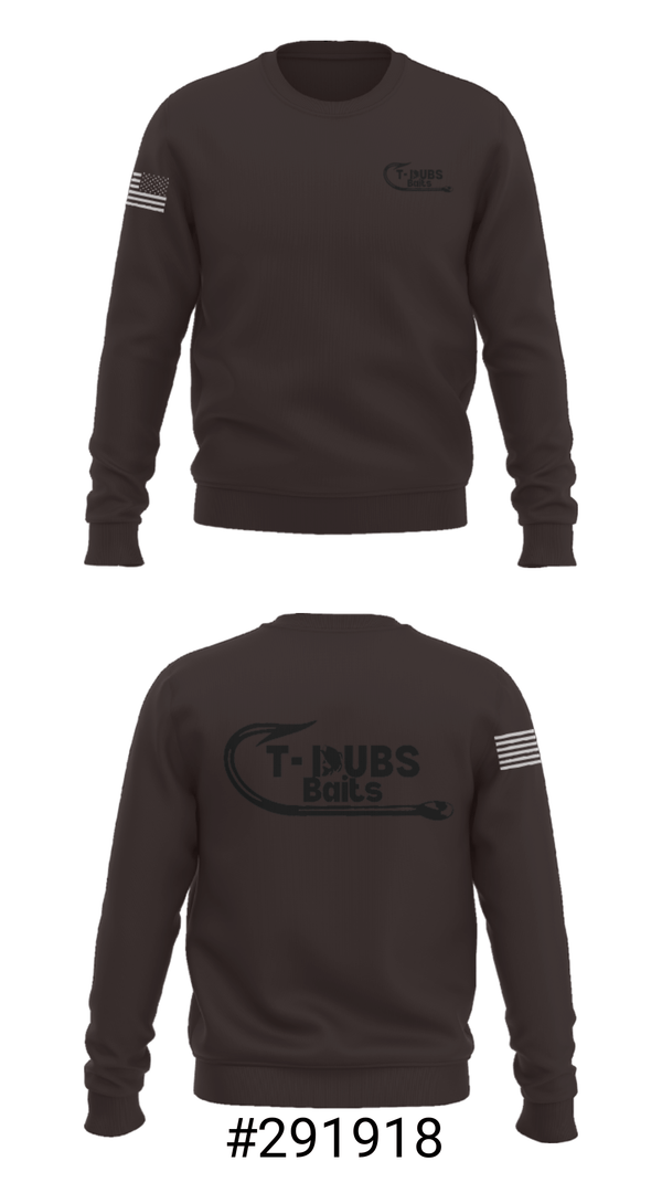 Crew Neck Sweatshirt, TDubs Baits, , Teamtime, Team time, sublimation, custom sports apparel, team uniforms, spirit wear, spiritwear, sports uniforms, custom shirts, team store, custom team store, fundraiser sports, apparel fundraiser