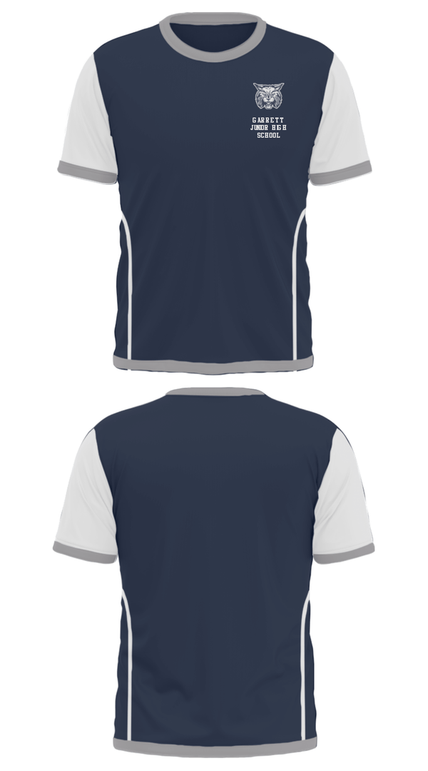 Short Sleeve Performance Shirt, Garrett Junior High School, Spirit Store, Teamtime, Team time, sublimation, custom sports apparel, team uniforms, spirit wear, spiritwear, sports uniforms, custom shirts, team store, custom team store, fundraiser sports, apparel fundraiser