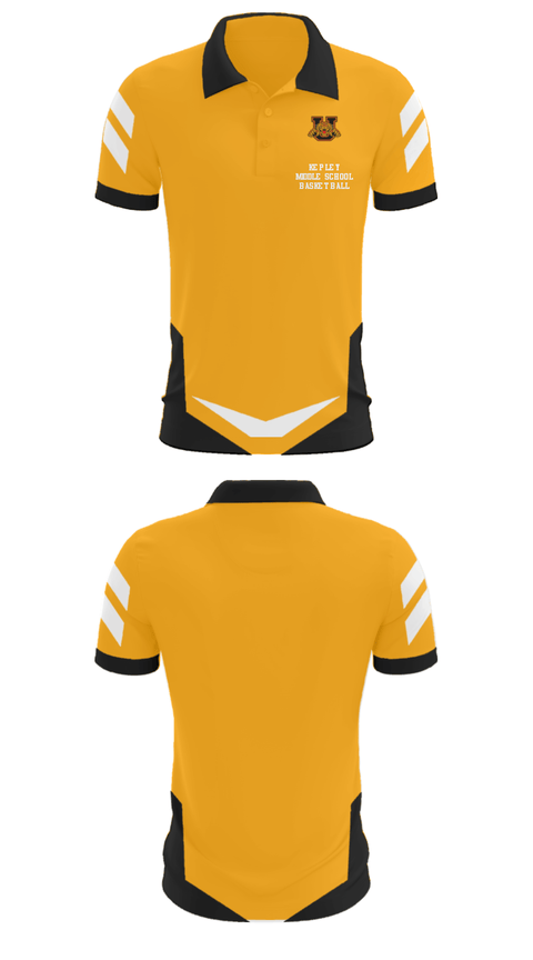 Short Sleeve Performance Polo, Kepley Middle School Basketball, Women's Basketball, Teamtime, Team time, sublimation, custom sports apparel, team uniforms, spirit wear, spiritwear, sports uniforms, custom shirts, team store, custom team store, fundraiser sports, apparel fundraiser