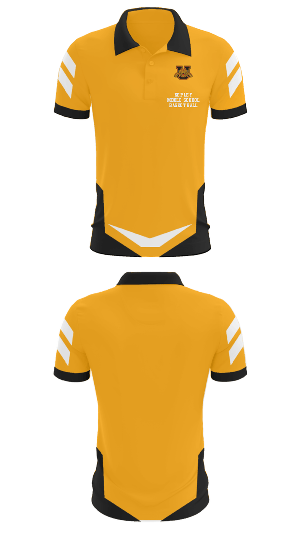 Short Sleeve Performance Polo, Kepley Middle School Basketball, Women's Basketball, Teamtime, Team time, sublimation, custom sports apparel, team uniforms, spirit wear, spiritwear, sports uniforms, custom shirts, team store, custom team store, fundraiser sports, apparel fundraiser