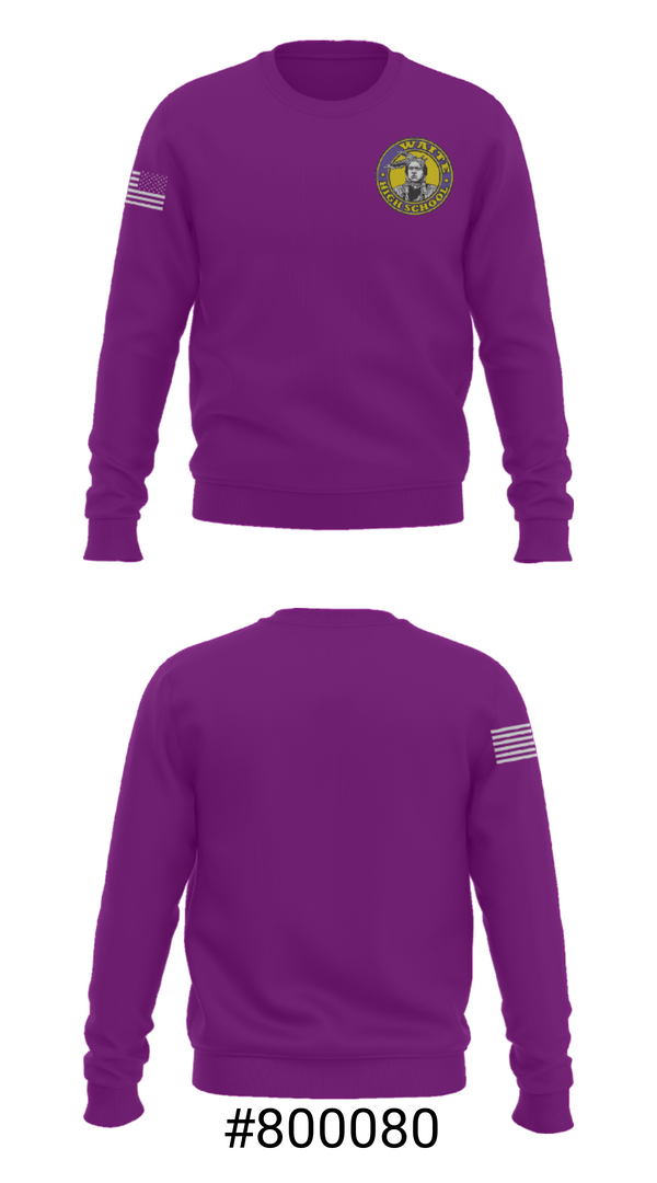 Crew Neck Sweatshirt, Morrison R Waite High School Wrestling, Wrestling, Teamtime, Team time, sublimation, custom sports apparel, team uniforms, spirit wear, spiritwear, sports uniforms, custom shirts, team store, custom team store, fundraiser sports, apparel fundraiser