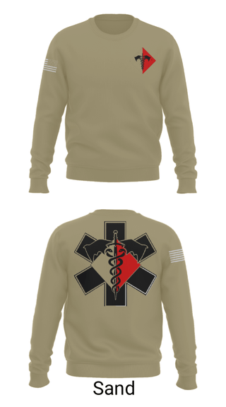 Crew Neck Sweatshirt, 307th Medics, Army, Teamtime, Team time, sublimation, custom sports apparel, team uniforms, spirit wear, spiritwear, sports uniforms, custom shirts, team store, custom team store, fundraiser sports, apparel fundraiser
