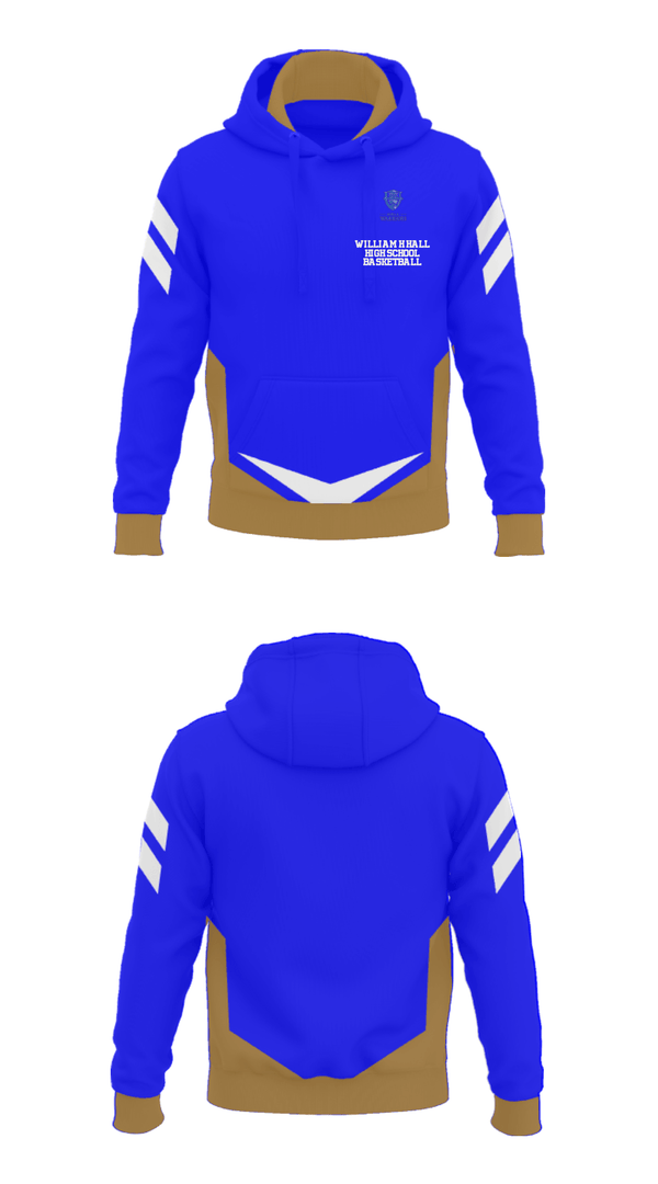 Hoodie, William H Hall High School Basketball, Women's Basketball, Teamtime, Team time, sublimation, custom sports apparel, team uniforms, spirit wear, spiritwear, sports uniforms, custom shirts, team store, custom team store, fundraiser sports, apparel fundraiser
