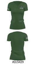 River Valley High School Swimming 74266812 Women's Short Sleeve V-neck Shirt - 21