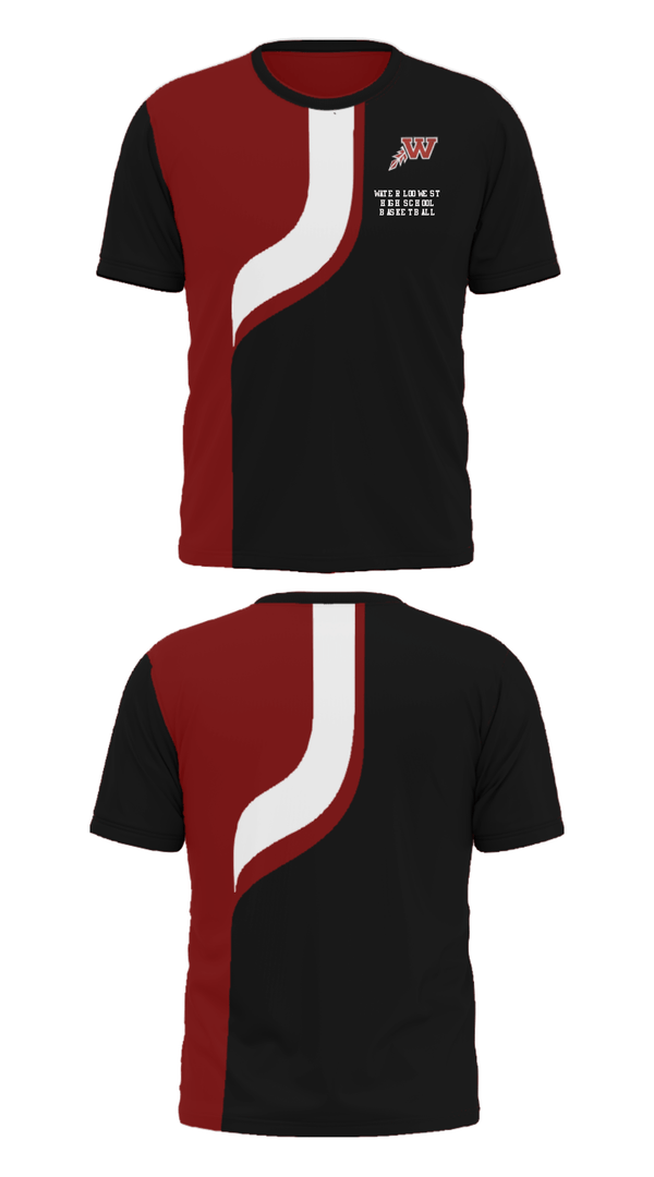 Short Sleeve Performance Shirt, Waterloo West High School Basketball, Women's Basketball, Teamtime, Team time, sublimation, custom sports apparel, team uniforms, spirit wear, spiritwear, sports uniforms, custom shirts, team store, custom team store, fundraiser sports, apparel fundraiser