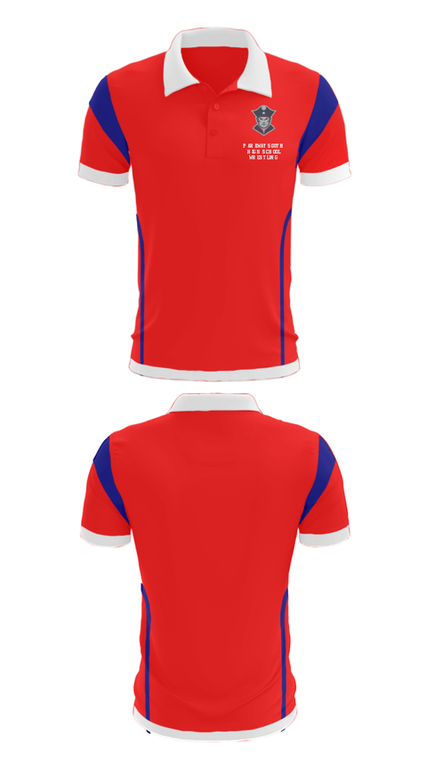 Short Sleeve Performance Polo, Parkway South High School Wrestling, Wrestling, Teamtime, Team time, sublimation, custom sports apparel, team uniforms, spirit wear, spiritwear, sports uniforms, custom shirts, team store, custom team store, fundraiser sports, apparel fundraiser