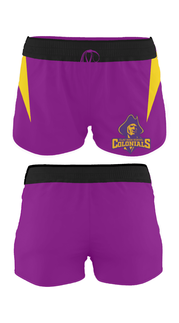 Women's Shorts, Clay High School Swimming, Swimming, Teamtime, Team time, sublimation, custom sports apparel, team uniforms, spirit wear, spiritwear, sports uniforms, custom shirts, team store, custom team store, fundraiser sports, apparel fundraiser