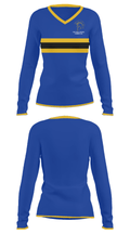 Fife High School Basketball 6613299 Women's Long Sleeve V-neck Shirt - 33