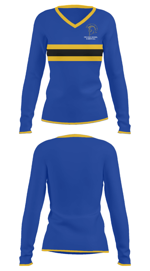 Women's Long Sleeve Vneck Shirt, Fife High School Basketball, Women's Basketball, Teamtime, Team time, sublimation, custom sports apparel, team uniforms, spirit wear, spiritwear, sports uniforms, custom shirts, team store, custom team store, fundraiser sports, apparel fundraiser