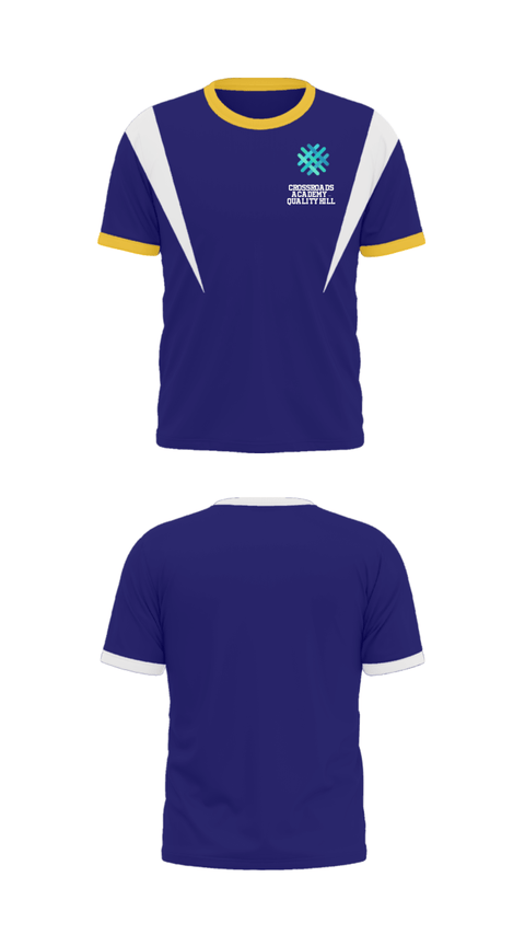 Short Sleeve Performance Shirt, Crossroads Academy – Quality Hill, Spirit Store, Teamtime, Team time, sublimation, custom sports apparel, team uniforms, spirit wear, spiritwear, sports uniforms, custom shirts, team store, custom team store, fundraiser sports, apparel fundraiser