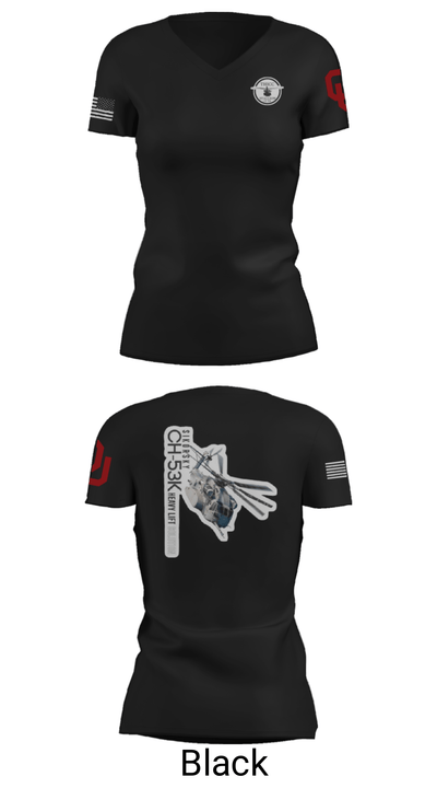 CH-53 14570002 Women's Short Sleeve V-neck Shirt - 20
