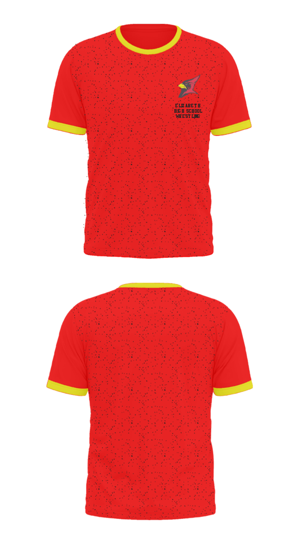 Short Sleeve Performance Shirt, Elizabeth High School Wrestling, Wrestling, Teamtime, Team time, sublimation, custom sports apparel, team uniforms, spirit wear, spiritwear, sports uniforms, custom shirts, team store, custom team store, fundraiser sports, apparel fundraiser