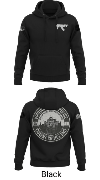 Hoodie, Violent Crimes Unit, Police, Teamtime, Team time, sublimation, custom sports apparel, team uniforms, spirit wear, spiritwear, sports uniforms, custom shirts, team store, custom team store, fundraiser sports, apparel fundraiser