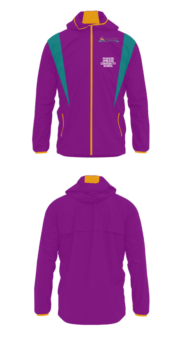 Windbreaker, Pioneer Springs Community School, Spirit Store, Teamtime, Team time, sublimation, custom sports apparel, team uniforms, spirit wear, spiritwear, sports uniforms, custom shirts, team store, custom team store, fundraiser sports, apparel fundraiser
