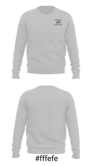 Crew Neck Sweatshirt, Bolivar Middle School Basketball, Men's Basketball, Teamtime, Team time, sublimation, custom sports apparel, team uniforms, spirit wear, spiritwear, sports uniforms, custom shirts, team store, custom team store, fundraiser sports, apparel fundraiser