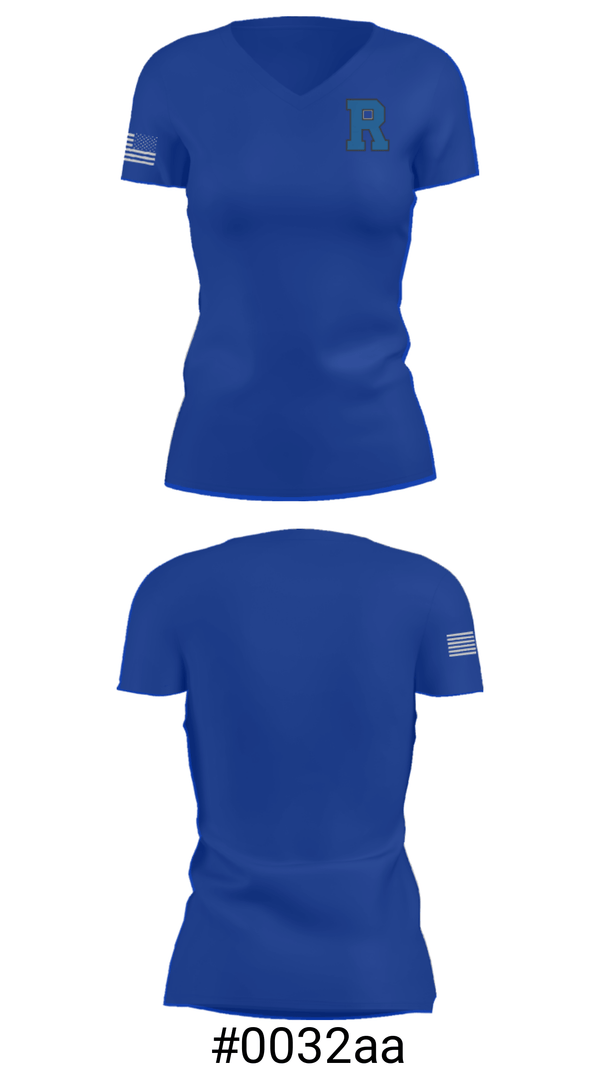 Women's Short Sleeve Vneck Shirt, Rochester High School, Spirit Store, Teamtime, Team time, sublimation, custom sports apparel, team uniforms, spirit wear, spiritwear, sports uniforms, custom shirts, team store, custom team store, fundraiser sports, apparel fundraiser
