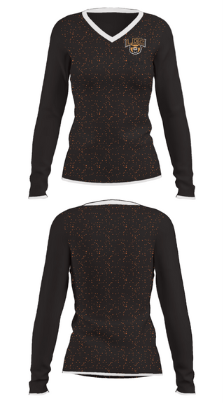 Women's Long Sleeve Vneck Shirt, Bears, Golf, Teamtime, Team time, sublimation, custom sports apparel, team uniforms, spirit wear, spiritwear, sports uniforms, custom shirts, team store, custom team store, fundraiser sports, apparel fundraiser