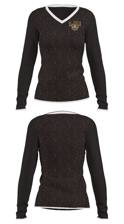 Bears 79234855 Women's Long Sleeve V-neck Shirt - 33
