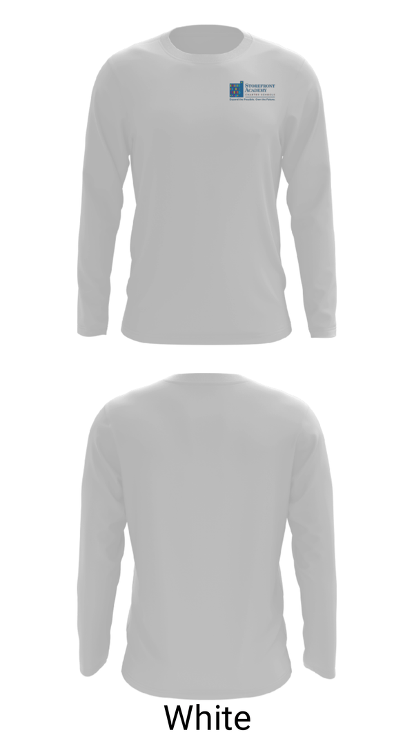 Long Sleeve Performance Shirt, Storefront Academy Harlem Charter School, Spirit Store, Teamtime, Team time, sublimation, custom sports apparel, team uniforms, spirit wear, spiritwear, sports uniforms, custom shirts, team store, custom team store, fundraiser sports, apparel fundraiser