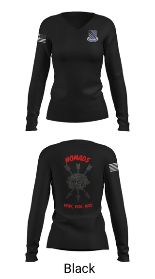 Women's Long Sleeve Vneck Shirt, , Army, Teamtime, Team time, sublimation, custom sports apparel, team uniforms, spirit wear, spiritwear, sports uniforms, custom shirts, team store, custom team store, fundraiser sports, apparel fundraiser